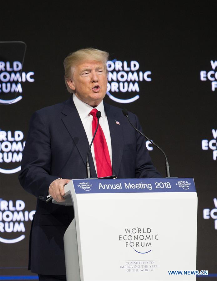 SWITZERLAND-DAVOS-WEF ANNUAL MEETING-US-TRUMP