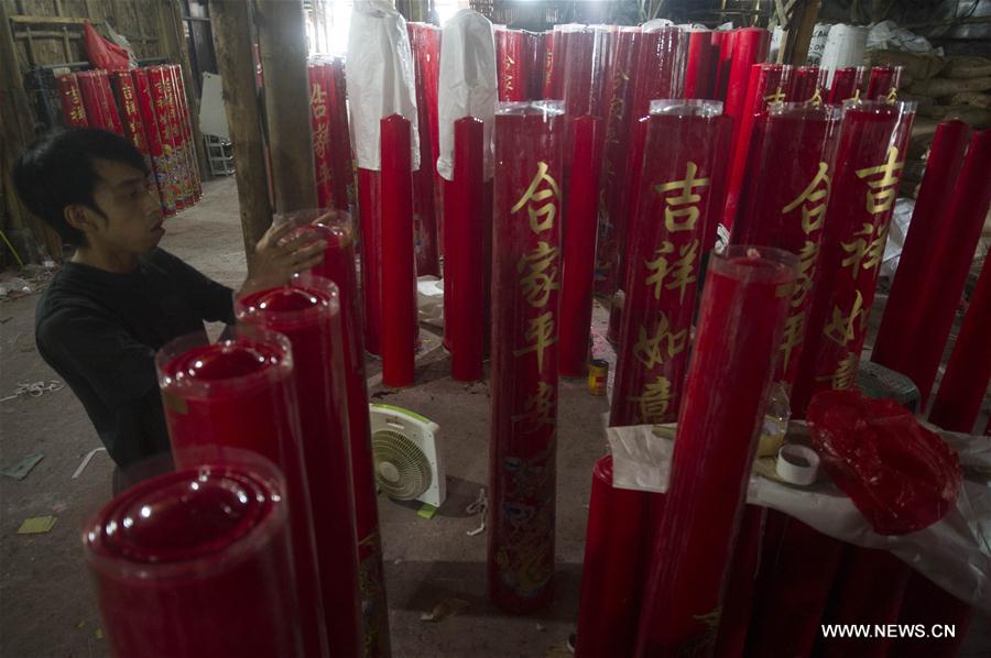 INDONESIA-TANGERANG-CANDLE MAKER-CHINESE NEW YEAR