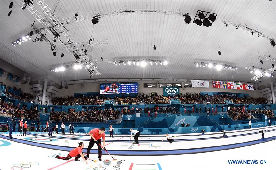 (SP)OLY-SOUTH KOREA-PYEONGCHANG-CURLING-MIXED DOUBLES-CHN VS USA