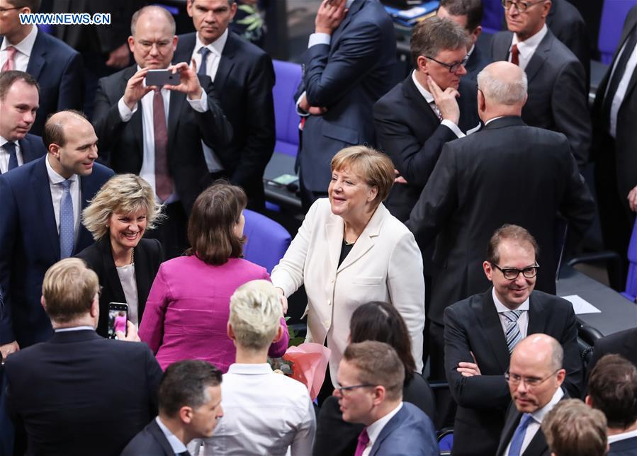 GERMANY-BERLIN-MERKEL-CHANCELLOR-RE-ELECTED