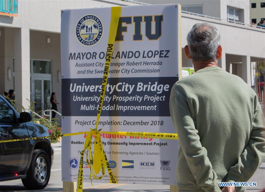 U.S.-MIAMI-PEDESTRIAN FOOTBRIDGE-COLLAPSE