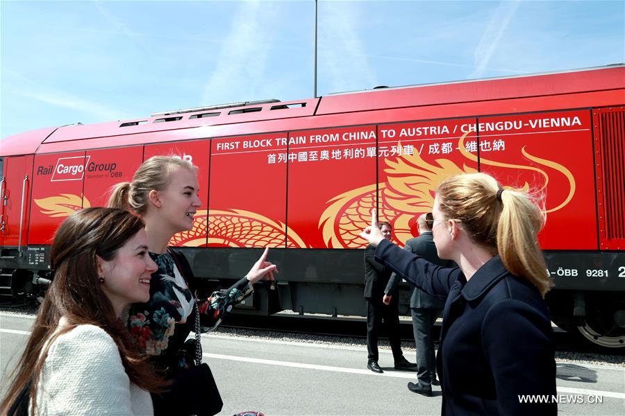 AUSTRIA-VIENNA-FREIGHT TRAIN-ARRIVAL