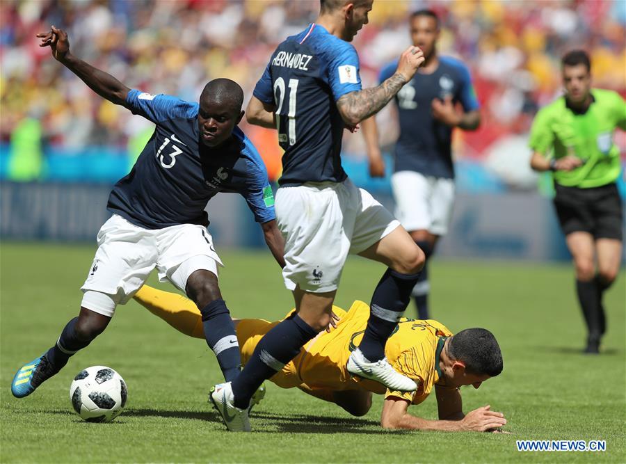 (SP)RUSSIA-KAZAN-2018 WORLD CUP-GROUP C-FRANCE VS AUSTRALIA