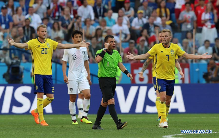 (SP)RUSSIA-NIZHNY NOVGOROD-2018 WORLD CUP-GROUP F-SWEDEN VS SOUTH KOREA