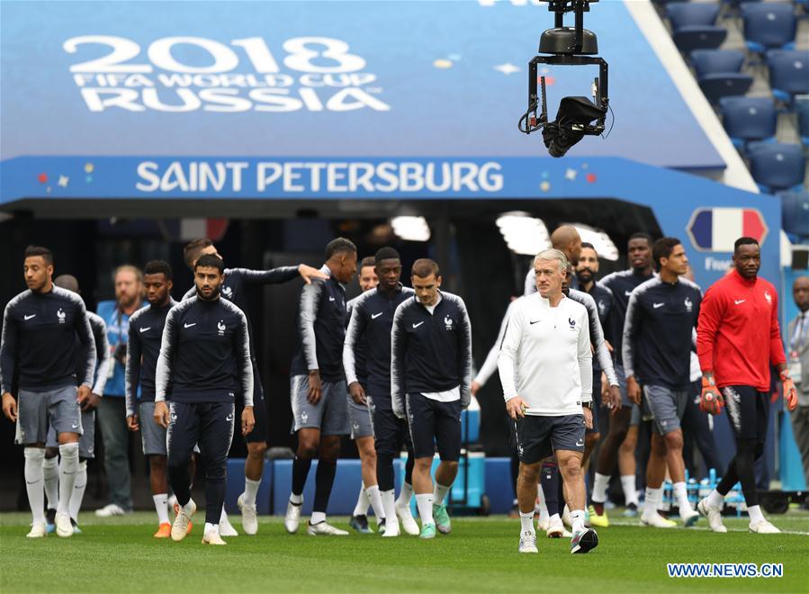 (SP)RUSSIA-SAINT PETERSBURG-2018 WORLD CUP-FRANCE-TRAINING