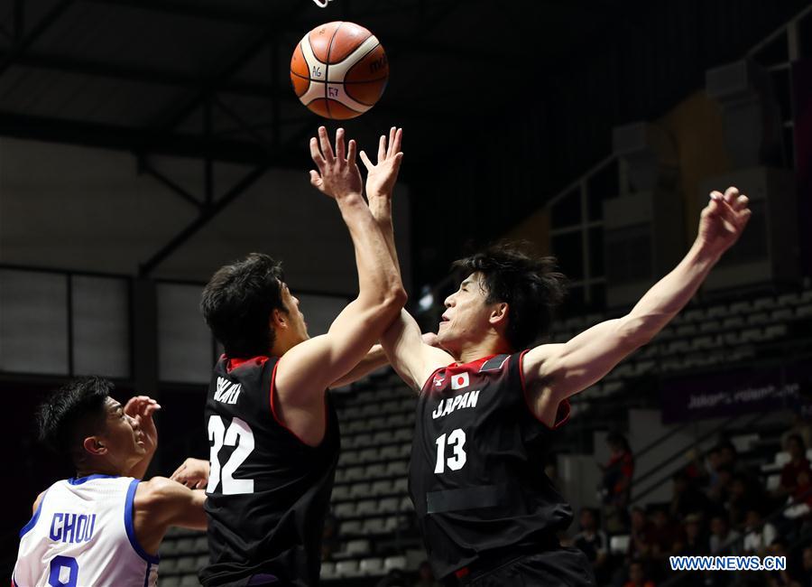 (SP)INDONESIA-JAKARTA-ASIAN GAMES-BASKETBALL-CHINESE TAIPEI VS JAPAN