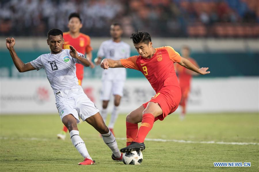 (SP)INDONESIA-BANDUNG-ASIAN GAMES-FOOTBALL-CHINA VS TIMOR LESTE