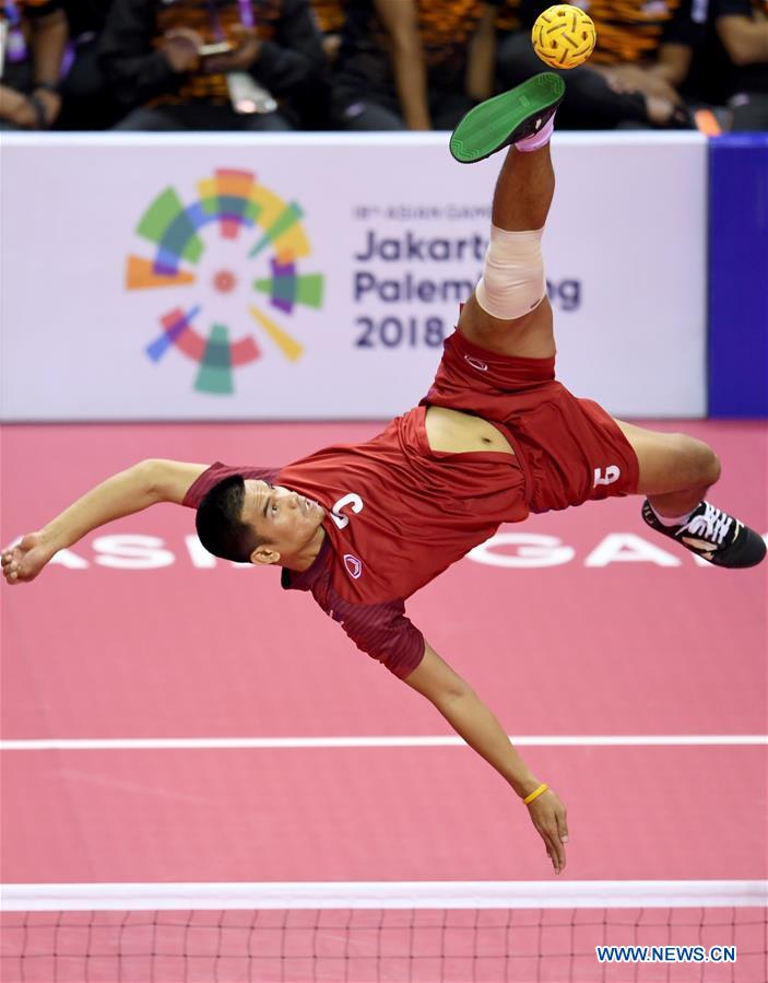 (SP)INDONESIA-PALEMBANG-ASIAN GAMES-SEPAKTAKRAW