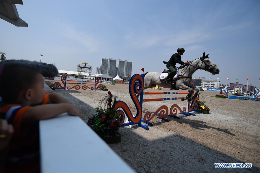 (SP)INDONESIA-JAKARTA-ASIAN GAMES 2018-EQUESTRIAN-EVENTING TEAM