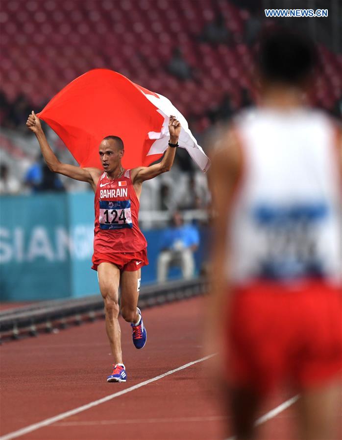 (SP)INDONESIA-JAKARTA-ASIAN GAMES-ATHLETICS-MEN'S 10000M FINAL