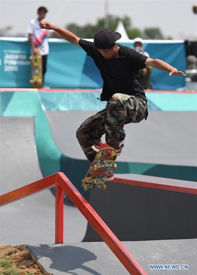 (SP)INDONESIA-PALEMBANG-ASIAN GAMES-SKATEBOARD