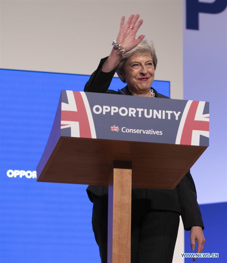 BRITAIN-BIRMINGHAM-CONSERVATIVES PARTY CONFERENCE-PRIME MINISTER