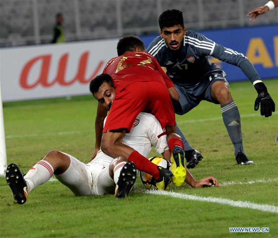 (SP)INDONESIA-JAKARTA-SOCCER-AFC U19 CHAMPIONSHIP-INDONESIA VS UAE