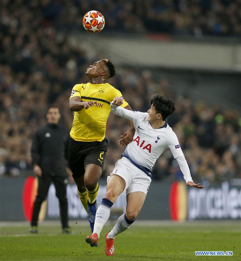 (SP) BRITAIN-LONDON-FOOTBALL-UEFA CHAMPIONS LEAGUE-TOTTENHAM VS DORTMUND