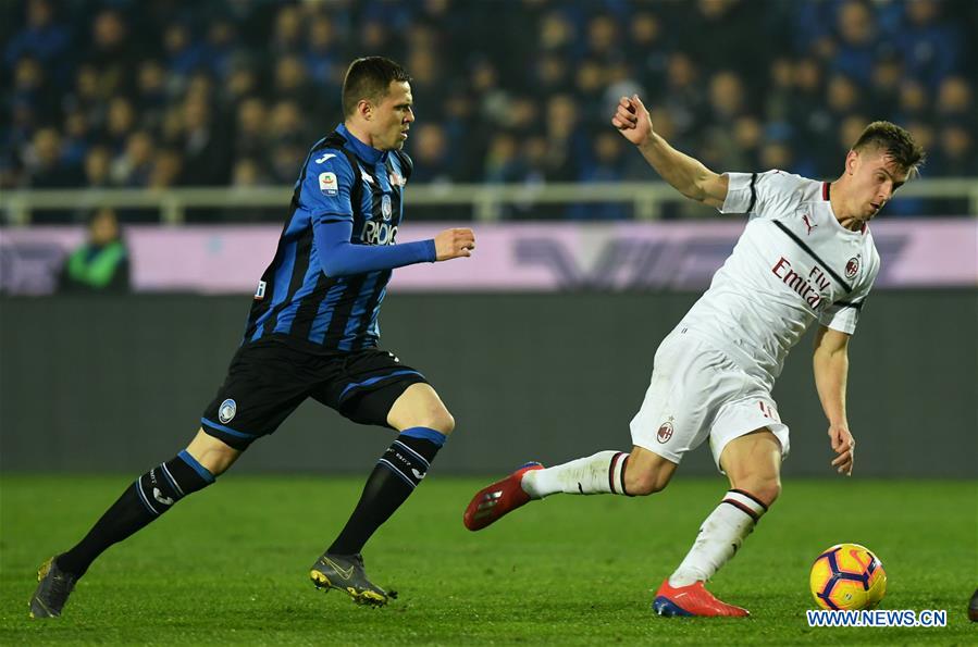 (SP)ITALY-BERGAMO-SOCCER-SERIE A-ATLANTA VS AC MILAN