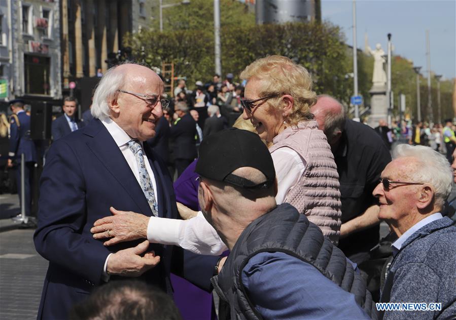 IRELAND-DUBLIN-CEREMONY-EASTER RISING