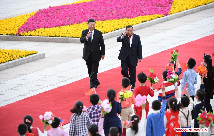 CHINA-BEIJING-XI JINPING-LAO PRESIDENT-TALKS (CN)