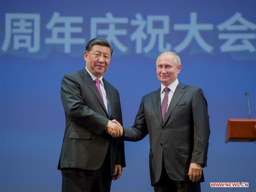 RUSSIA-MOSCOW-CHINA-XI JINPING-PUTIN-70TH ANNIVERSARY-DIPLOMATIC TIES