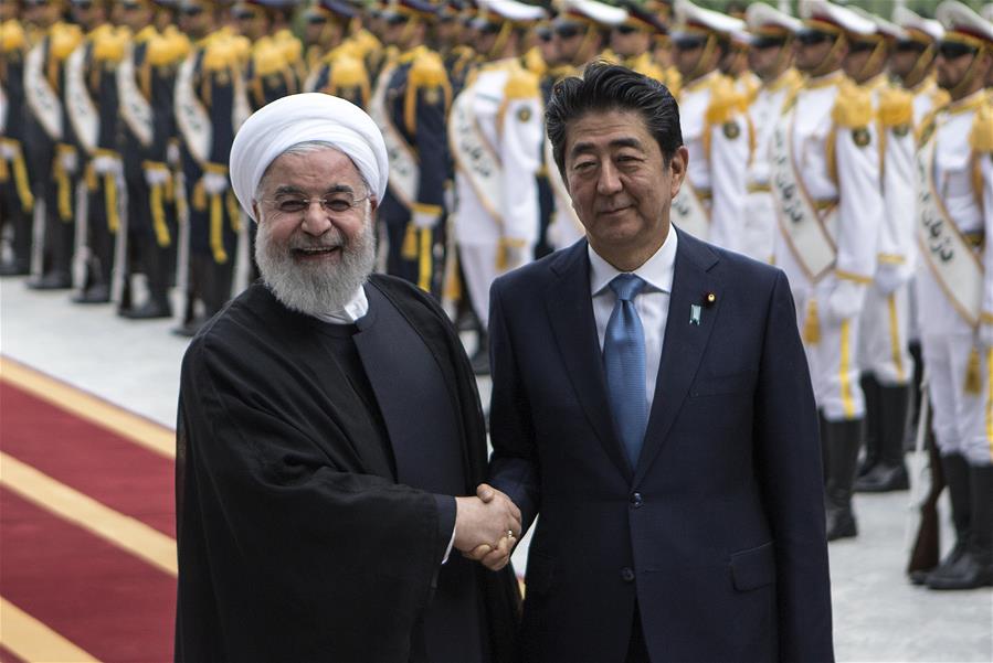 IRAN-TEHRAN-ROUHANI-JAPAN-ABE-VISIT