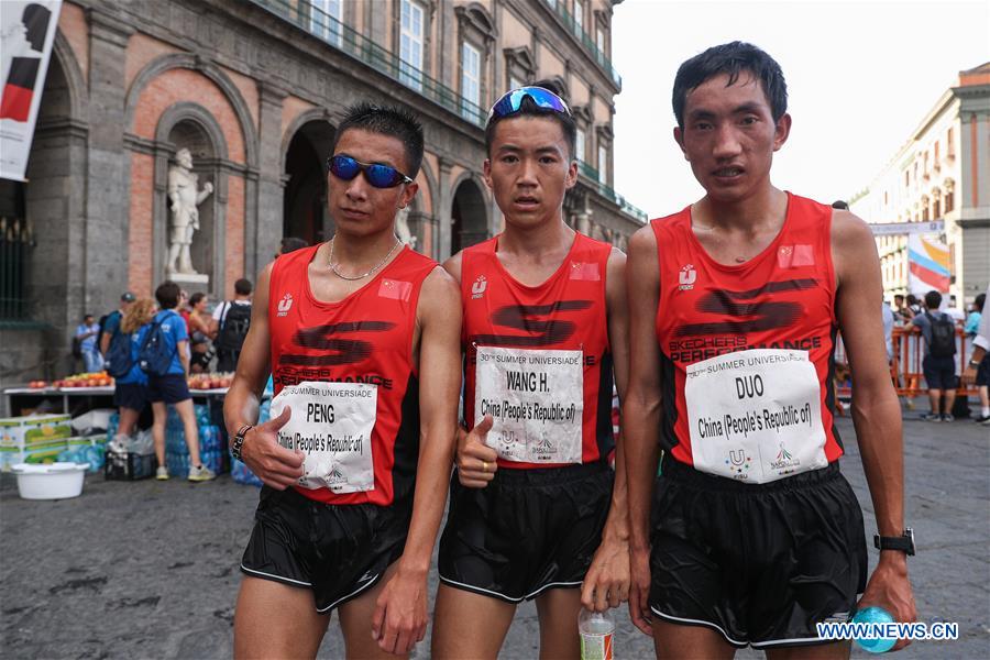 (SP)ITALY-NAPLES-SUMMER UNIVERSIADE-ATHLETICS-MEN'S HALF MARATHON-FINAL