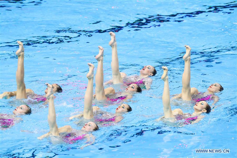 (SP)SOUTH KOREA-GWANGJU-FINA WORLD CHAMPIONSHIPS-ARTISTIC SWIMMING-TEAM TECHNICAL PRELIMINARY