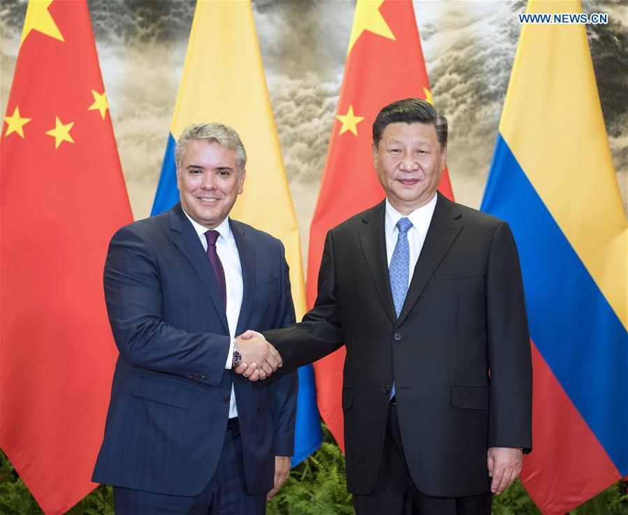 CHINA-BEIJING-XI JINPING-COLOMBIAN PRESIDENT-TALKS (CN)