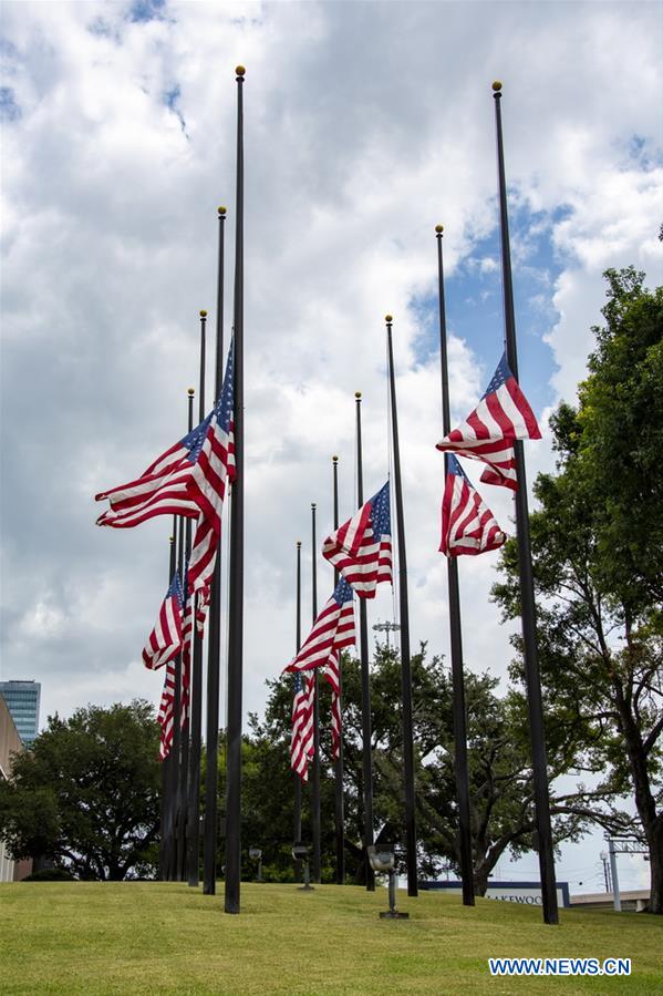 U.S.-HOUSTON-FLAG-HALF-STAFF-MASS SHOOTINGS