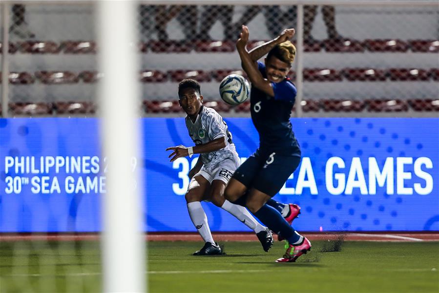 (SP)PHILIPPINES-MANILA-SEA GAMES-SOCCER-CAMBODIA VS TIMOR-LESTE