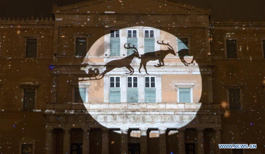 GREECE-ATHENS-CHRISTMAS TREE-LIGHTING CEREMONY