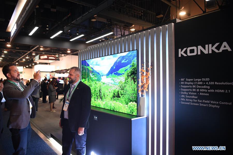 U.S.-LAS VEGAS-CES-8K TV