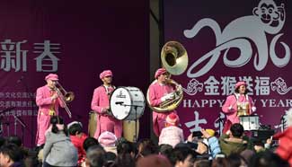 Temple fair attract visitors at Chaoyang Park in Beijing