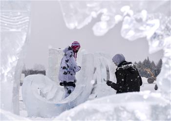 35 sculptures selected for display at China Changchun Int'l Ice and Snow Sculpture Exhibition